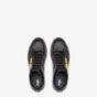 Fendi Sneakers Black And Yellow Leather Low Tops 7E1071 TTY F07OM - thumb-2