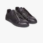 Fendi Sneakers Black Leather Slip Ons 7E1198 ABO9 F1AUD