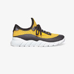 Fendi Sneakers Yellow Tech Mesh Running Shoes 7E1292 A9SP F1ATJ