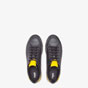 Fendi Sneakers Black Leather Low Tops 7E1365 TTY F036B - thumb-2