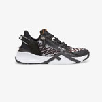 Fendi Sneakers Black Technical Nylon Low Tops 7E1392 AF69 F1EBY