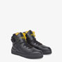 Fendi Sneakers Black Leather High Tops 7E1397 SNY F0ABB - thumb-2