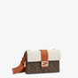 Fendi Baguette Pouch Brown Fabric Bag 7M0295 AFSC F1EG7 - thumb-2