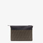 Fendi Messenger Brown Fabric Pochette 7VA470 A80P F17Q0 - thumb-3