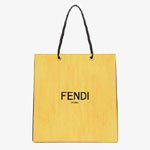 Fendi Pack Shopping Bag Medium Yellow Leather Bag 7VA513 ADP6 F1CIA