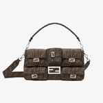 Fendi Maxi Multipocket Baguette FF jacquard bag 7VA623AKBIF0TPN