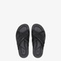 Fendi Sandals Black Leather Slides 7X1222 AADS F0QA1 - thumb-2