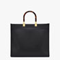 Fendi Sunshine Medium Black leather shopper 8BH386ABVLF0KUR - thumb-3