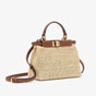 Fendi Peekaboo Mini Brown leather macrame bag 8BN244 AOVP F1PII - thumb-3