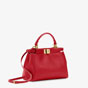 Fendi Peekaboo Mini Red Leather Bag 8BN244 K4P F0MVV - thumb-2