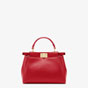 Fendi Peekaboo Mini Red Leather Bag 8BN244 K4P F0MVV - thumb-3