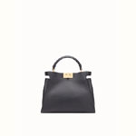 Fendi Black leather bag Peekaboo essential 8BN302SMQF07PP