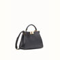 Fendi Black leather bag Peekaboo essential 8BN302SMQF07PP - thumb-2