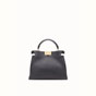 Fendi Black leather bag Peekaboo essential 8BN302SMQF07PP - thumb-3