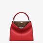 Fendi Peekaboo X-Lite Medium Red Leather Bag 8BN310 A5E9 F15WH - thumb-2