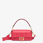 Fendi Baguette Red nappa leather bag 8BR600A72VF1844