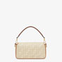 Fendi Baguette Natural straw bag with FF embroidery 8BR600AP4MF1LMP - thumb-3