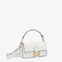 Fendi Baguette White Leather Bag 8BR600 SFR F18XL - thumb-2