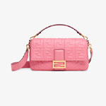 Fendi Baguette Large Pink leather bag 8BR771 A72V F170V