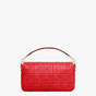 Fendi Baguette Large Red Leather Bag 8BR771 A72V F17U7 - thumb-3
