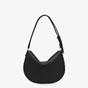 Fendi Small Croissant Black Leather Bag 8BR790 AF2P F0KUR - thumb-3