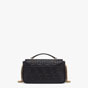 Fendi Baguette Chain Midi Black nappa leather bag 8BR793AH9CF1CFJ - thumb-3
