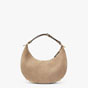 Fendigraphy Small Brown suede bag 8BR798AGXJF1HDC - thumb-3