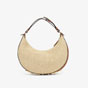 Fendi Fendigraphy Small Natural straw bag 8BR798 ANWB F1L27 - thumb-2