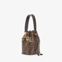 Fendi Mon Tresor Brown leather mini bag 8BS010 A659 F13VK - thumb-2