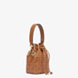 Fendi Mon Tresor Brown Leather Mini Bag 8BS010 AAIK F0QVK - thumb-2