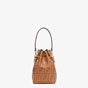 Fendi Mon Tresor Brown Leather Mini Bag 8BS010 AAIK F0QVK - thumb-3