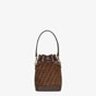 Fendi Mon Tresor Brown Mini Bag With FF Print 8BS010 AFIS F1E3L - thumb-4