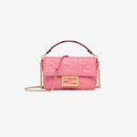 Fendi Baguette Pink leather bag 8BS017 A72V F170V