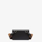 Fendi Flat Baguette Black Leather Mini Bag 8BS039 AAIW F15ZW - thumb-3