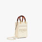 Fendi Mini Sunshine Shopper White leather bag 8BS051ABVLF0K7E - thumb-2