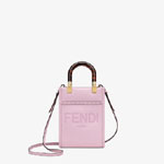 Fendi Mini Sunshine Shopper Pink Leather Mini Bag 8BS051 ABVL F0NVJ