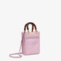 Fendi Mini Sunshine Shopper Pink Leather Mini Bag 8BS051 ABVL F0NVJ - thumb-3
