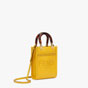 Fendi Mini Sunshine Shopper Yellow leather bag 8BS051ABVLF192E - thumb-2