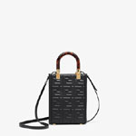 Fendi Mini Sunshine Shopper Black mini bag 8BS051AMCIF0KUR