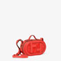 Fendi Mini Camera Case Red leather and suede bag 8BS058AHSBF0C3Q - thumb-2