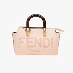 Fendi by the way mini Boston bag in light pink 8BS067ABVLF14N1