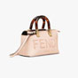 Fendi by the way mini Boston bag in light pink 8BS067ABVLF14N1 - thumb-2