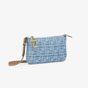 Fendi Baguette Pouch FF denim fabric pouch 8BS073 AS3F F1PLM - thumb-2