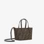 Fendi Roll Mini Brown FF jacquard mini bag 8BS096AFPMF1GL7 - thumb-2