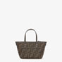 Fendi Roll Mini Brown FF jacquard mini bag 8BS096AFPMF1GL7 - thumb-3