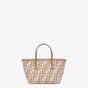 Fendi Roll Mini FF beige jacquard mini bag 8BS096AOVJF1PIQ - thumb-3