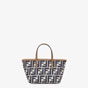 Fendi Roll Mini Midnight blue FF jacquard mini bag 8BS096AOVJF1PIR - thumb-3