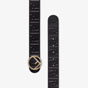 Fendi Black Wide Belt With Buckle 8C0585 A42P F0KUR - thumb-2