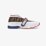 Fendi Sneakers White Fabric Sneakers 8E6701 A5JF F14ZT