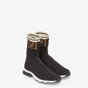 Fendi Sneakers Black Fabric Sneaker Boots 8T6515 A3GZ F13RH - thumb-2
